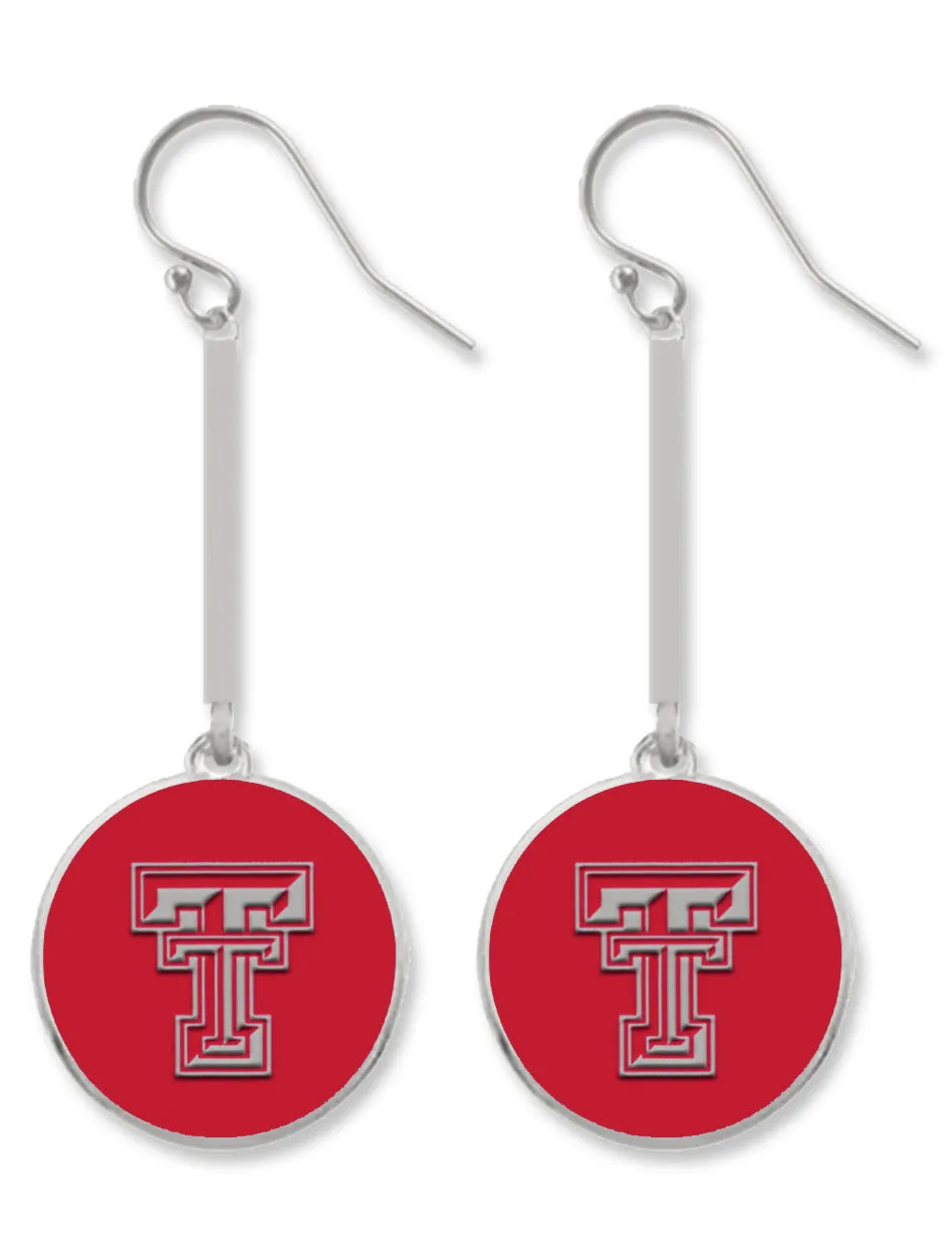 Texas Tech Double T "Mekong" Dangle Earrings