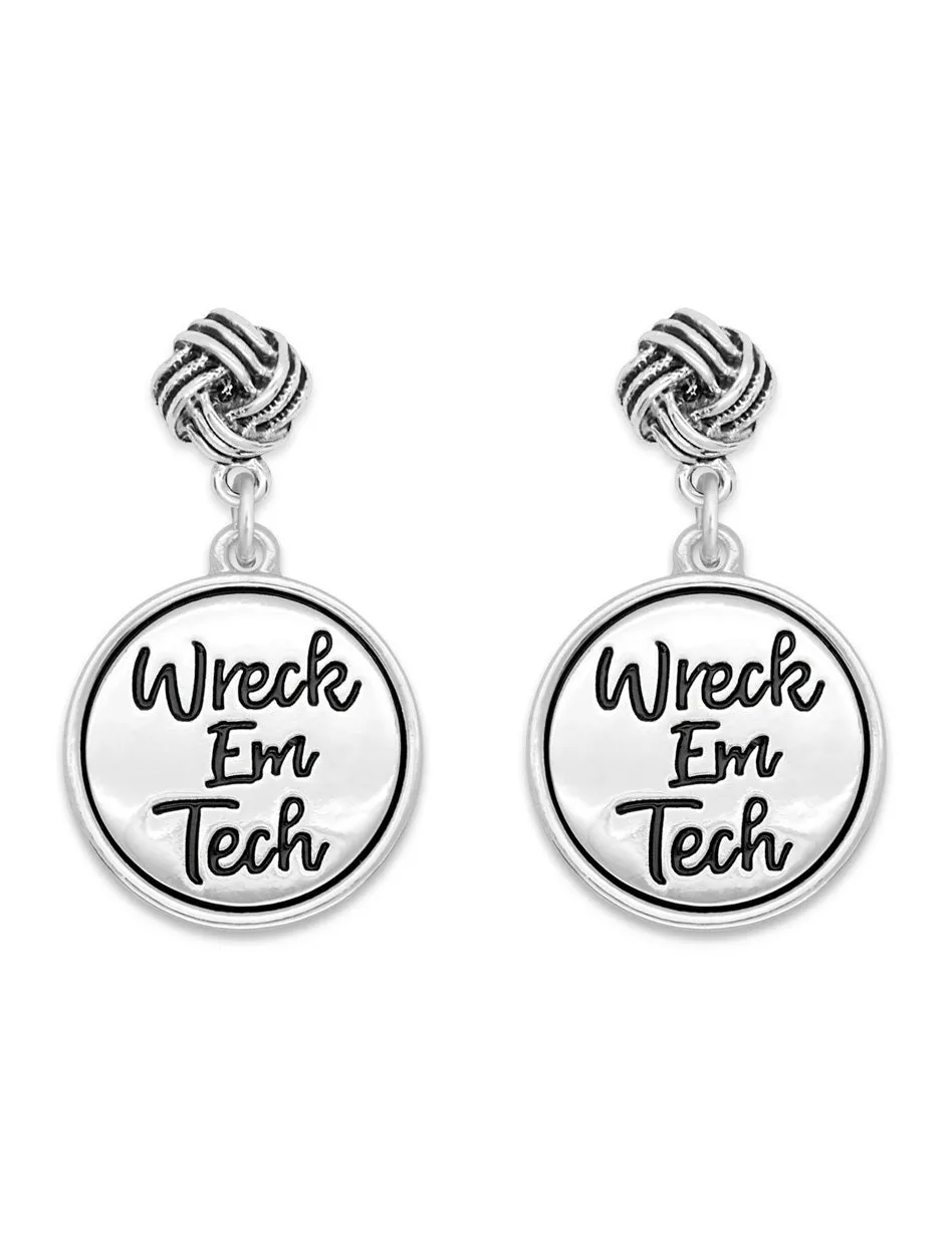 Texas Tech "Twist & Shout" Wreck'Em Tech Earrings