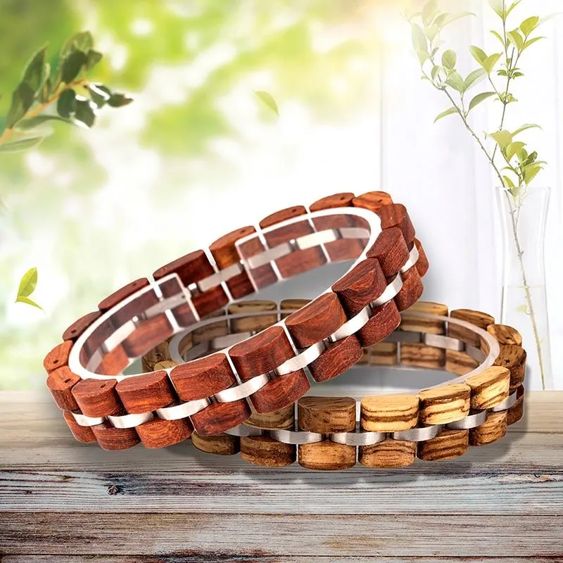 Unisex Unique Elegant Wooden Bracelet Bangles