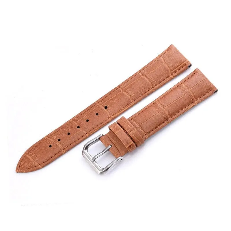 Universal Replacement Snakeskin Leather Watch Straps compatible with most watches