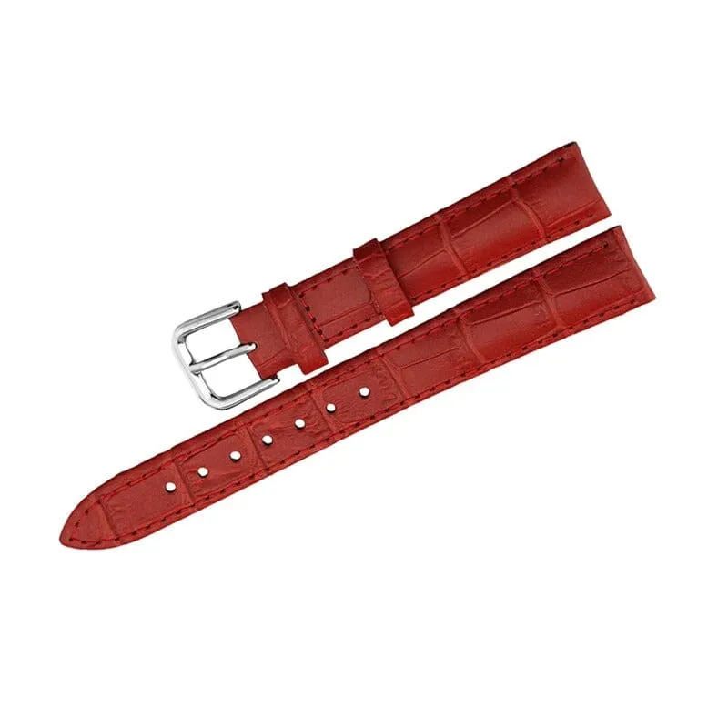 Universal Replacement Snakeskin Leather Watch Straps compatible with most watches