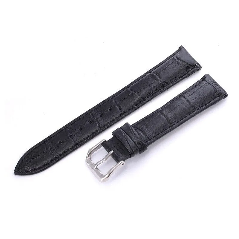 Universal Replacement Snakeskin Leather Watch Straps compatible with most watches