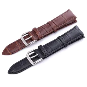 Universal Replacement Snakeskin Leather Watch Straps compatible with most watches