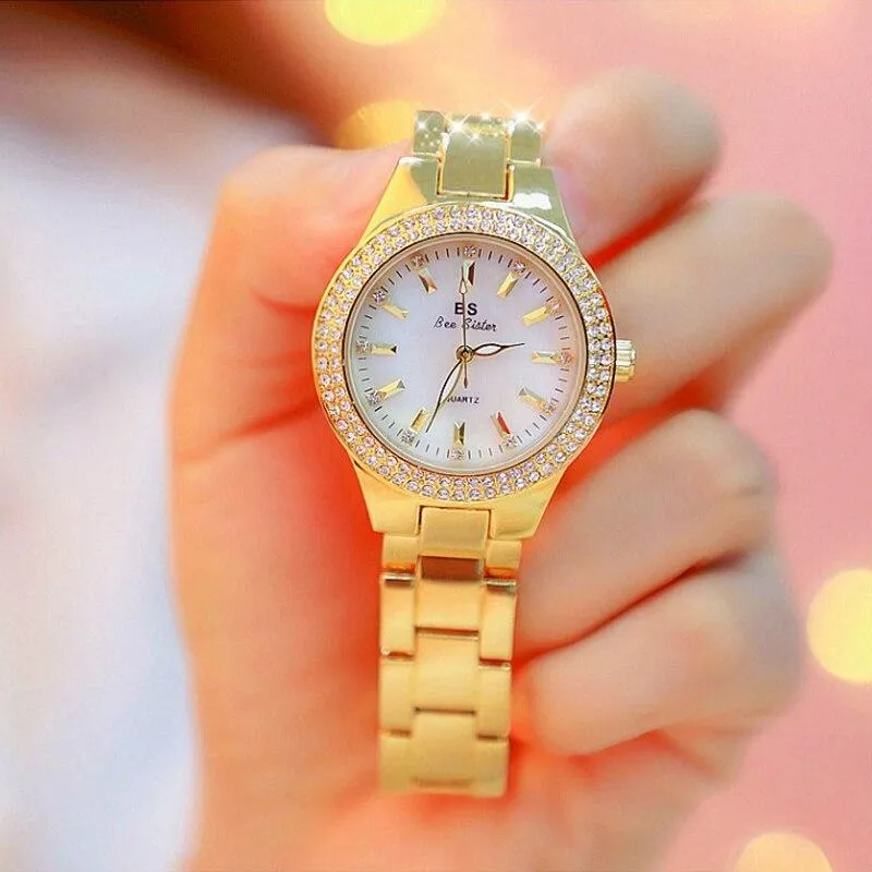 Women Luxury Crystal Stainless Steel Watches