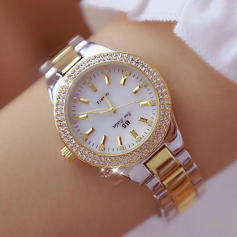 Women Luxury Crystal Stainless Steel Watches