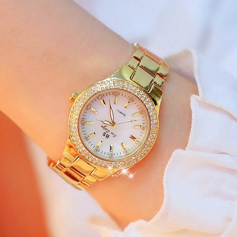 Women Luxury Crystal Stainless Steel Watches