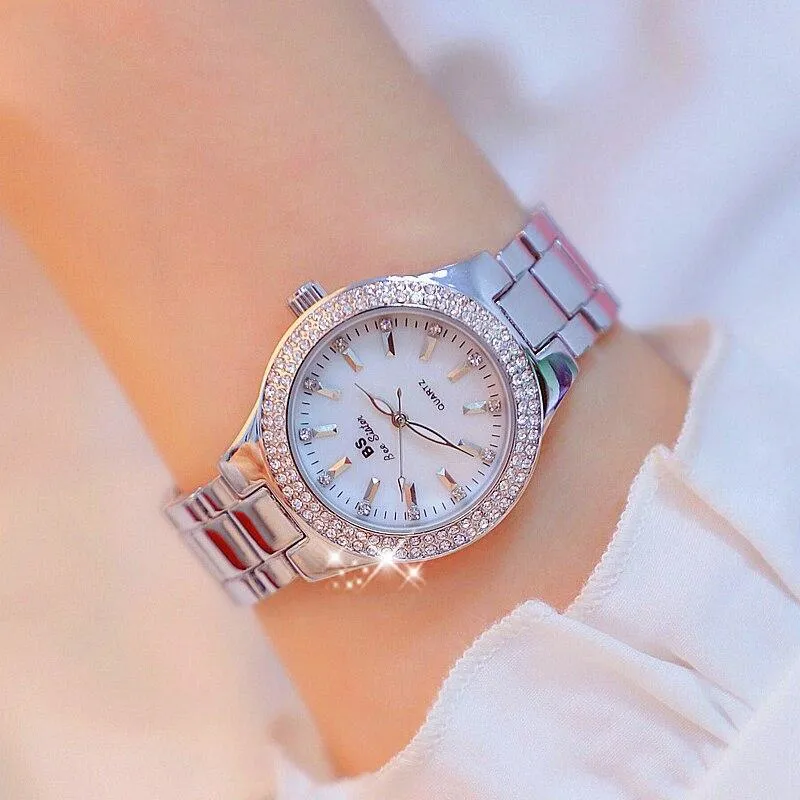 Women Luxury Crystal Stainless Steel Watches