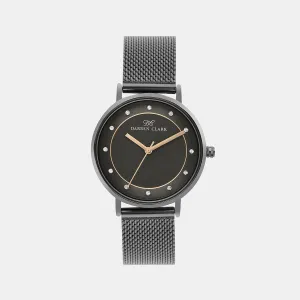 Women's Black Analog Brass Watch 2005F-E0404