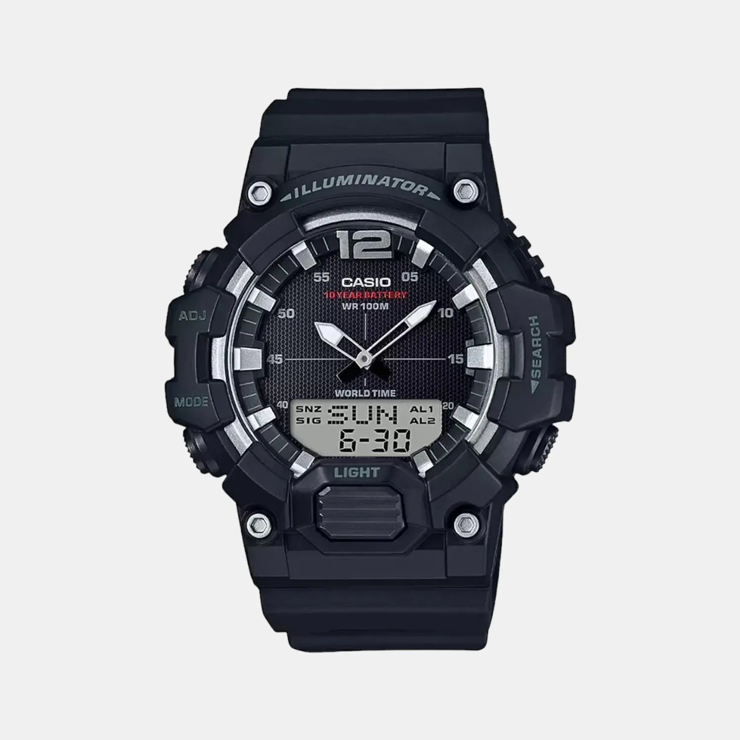 Youth Men's Black Analog-Digital Resin Watch D154 - HDC-700-1AVDF